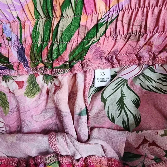 Johnny Was Bethia Cropped Floral Print Pajama Set Size XS - Picture 6 of 7